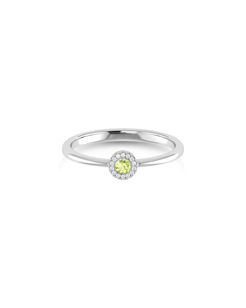 Sabrina Designs 14k 0.12 Ct. Tw. Diamond & Peridot Ring