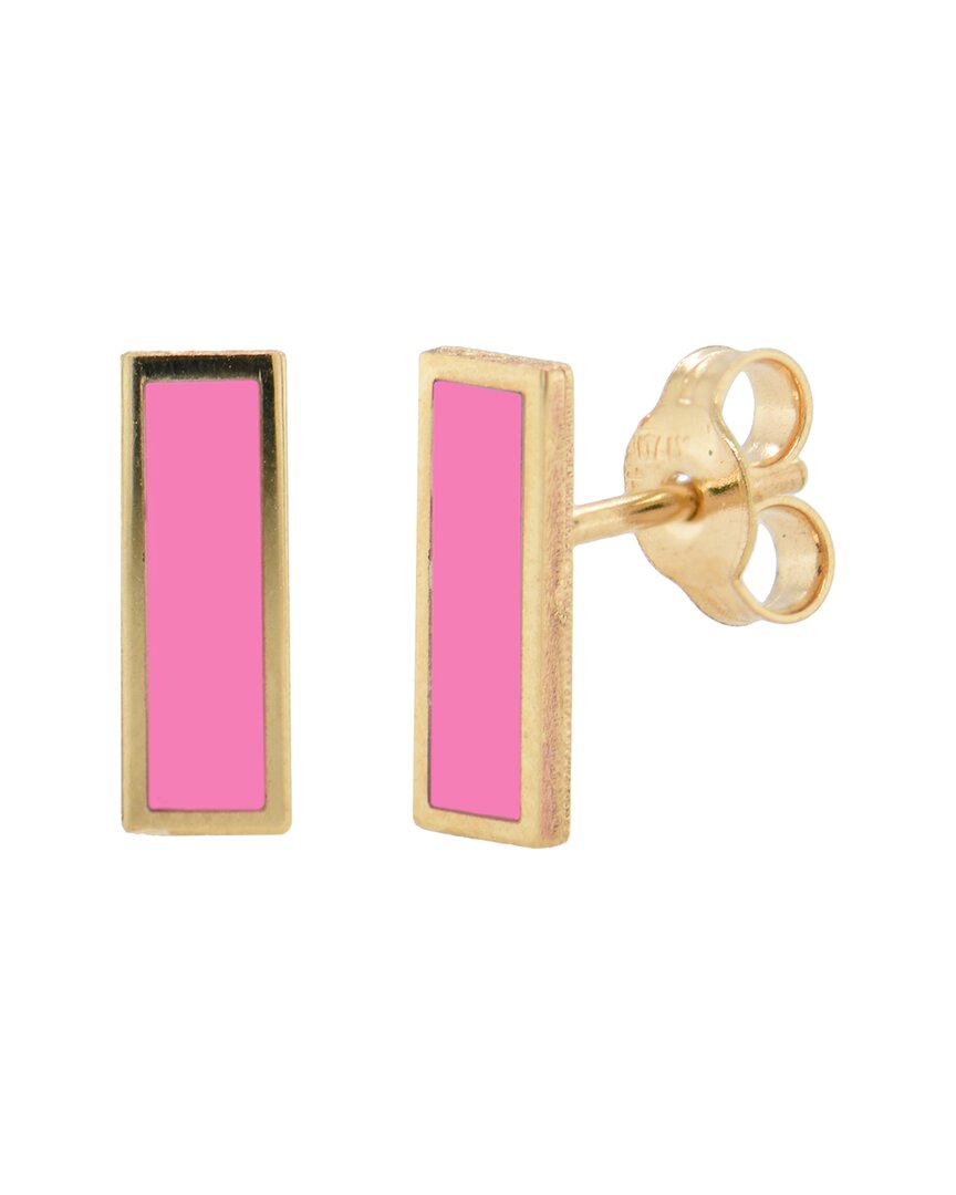 Sabrina Designs 14k Agate Bar Studs