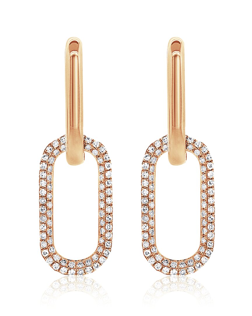 Sabrina Designs 14k Rose Gold 0.34 Ct. Tw. Diamond Link Earrings