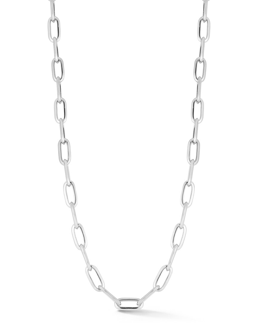 Sphera Milano Silver Bold Knife Edge Paperclip Necklace
