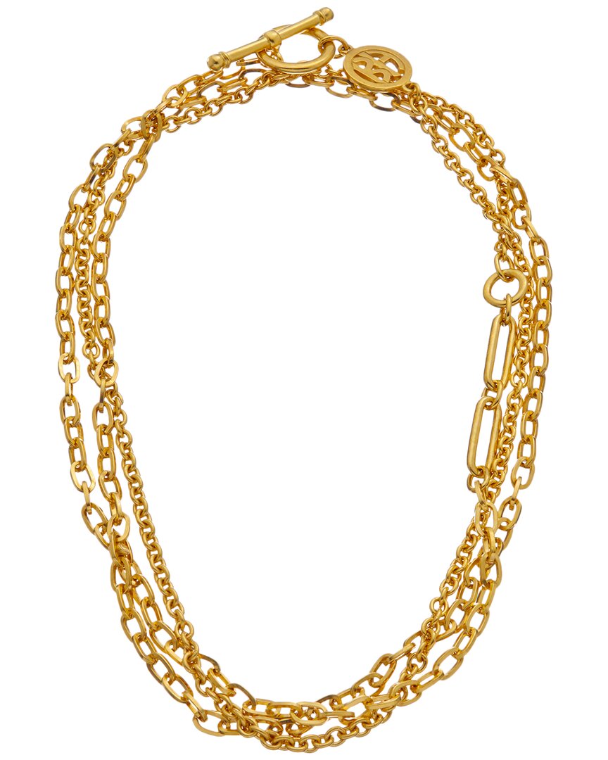 Shop Ben-amun Gold Link 24k Plated Necklace