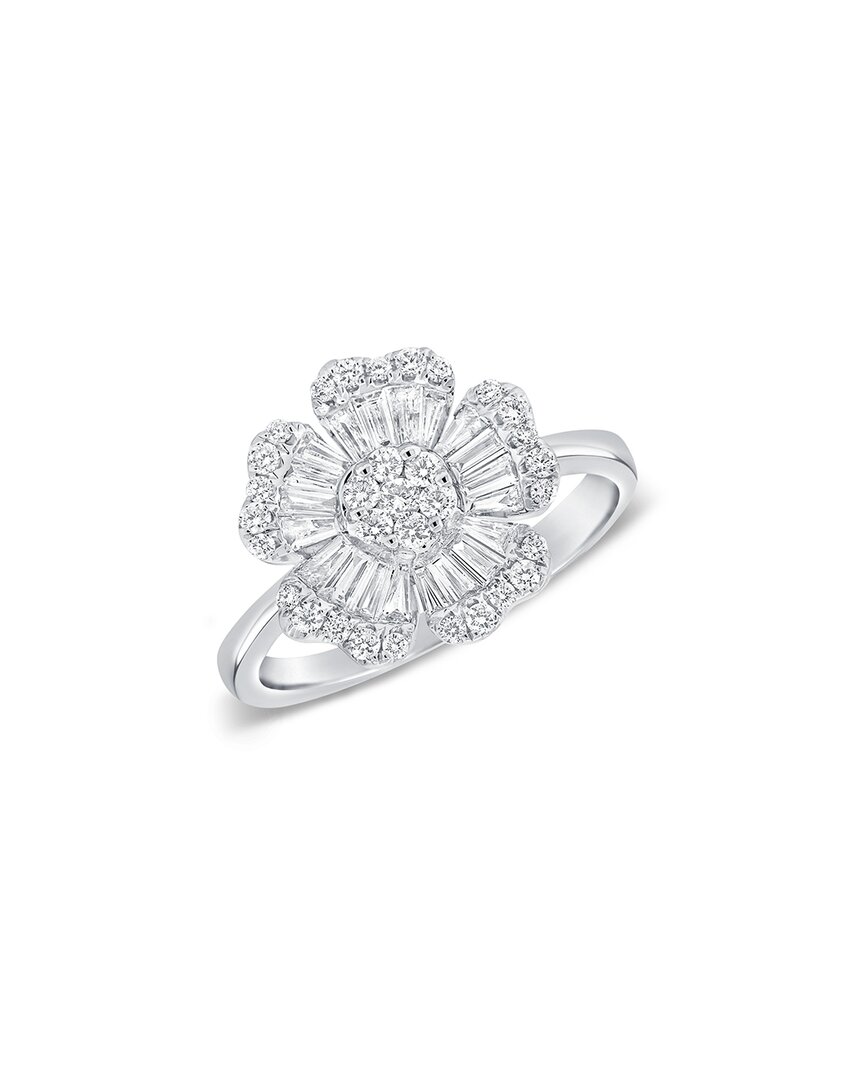 Sabrina Designs 14k 0.72 Ct. Tw. Diamond Flower Ring