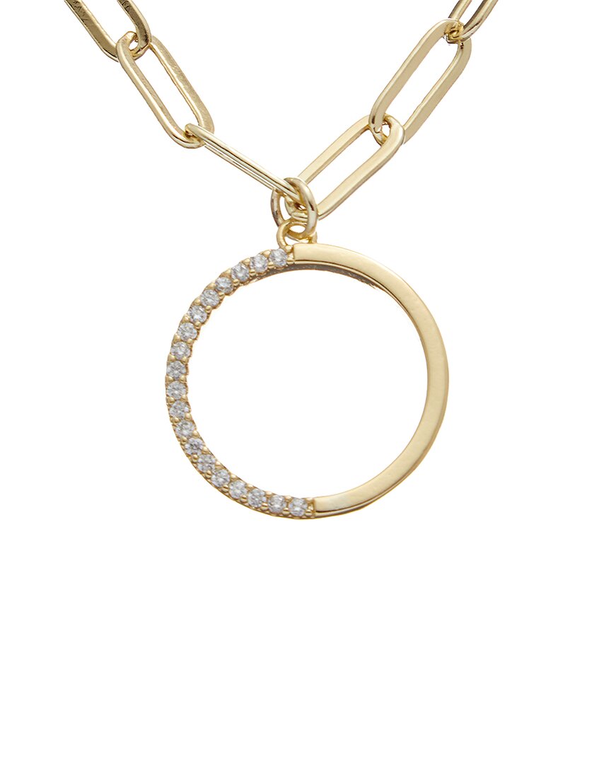 Juvell 18k Plated Cz Link Necklace