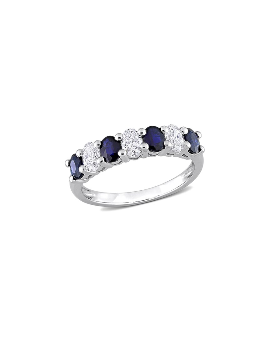 Rina Limor Eternity Bands 14k 1.34 Ct. Tw. Diamond & Sapphire Semi-eternity Ring