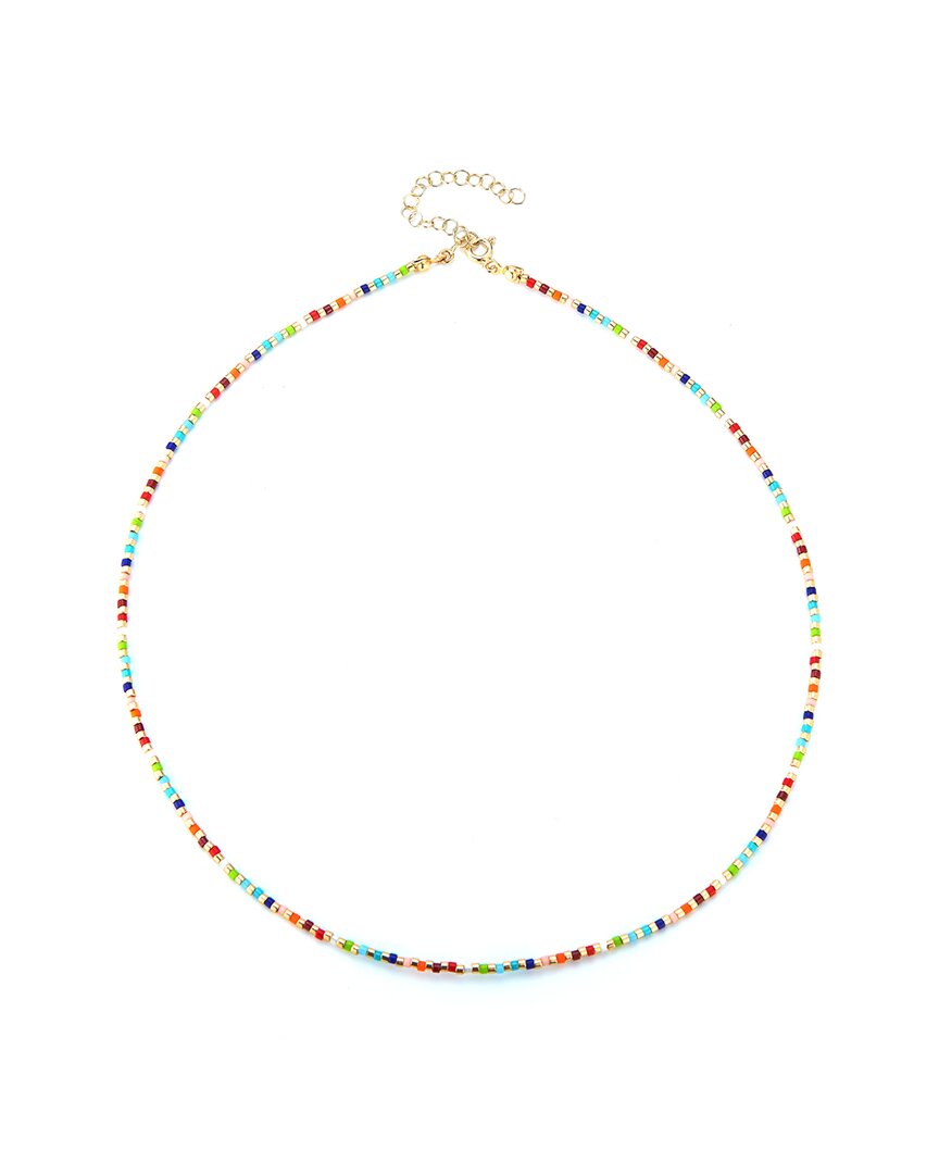 Sphera Milano 14k Over Silver Beaded Necklace