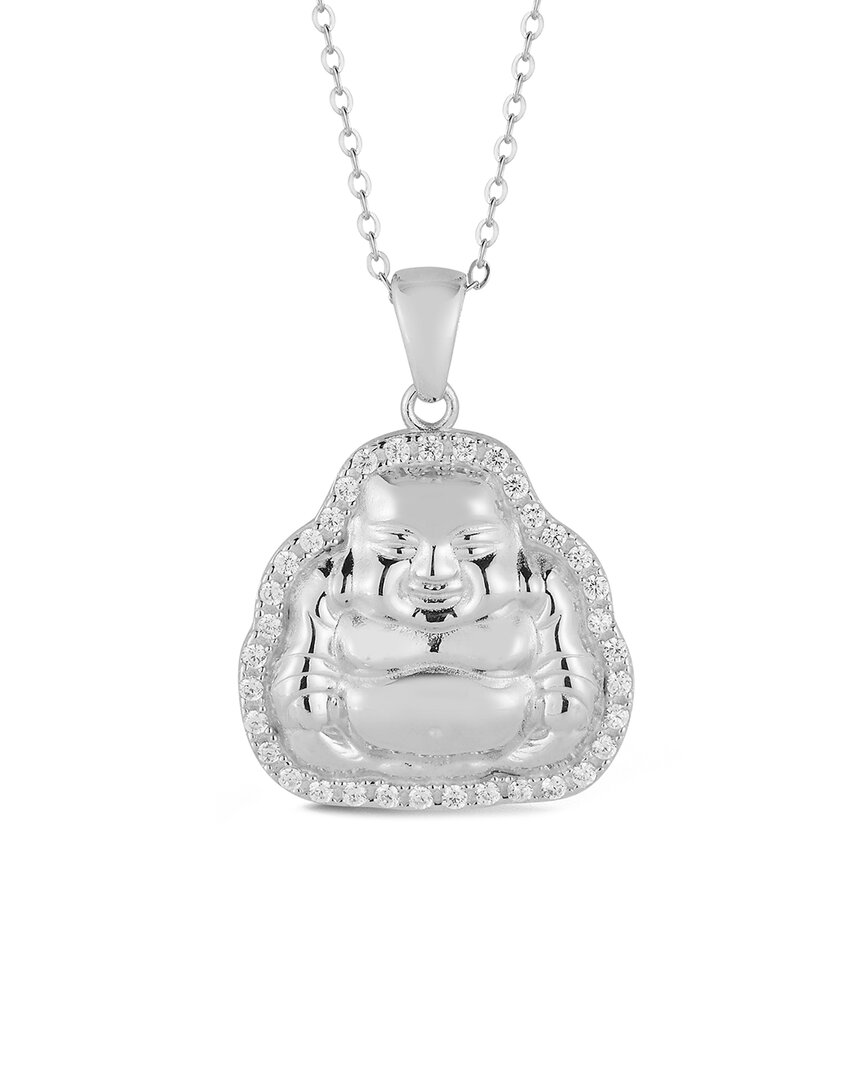 Sphera Milano Silver Cz Buddha Necklace