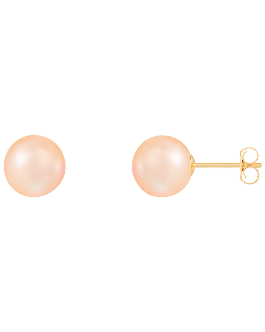 Splendid Pearls 14k 8-8.5mm Pearl Earrings