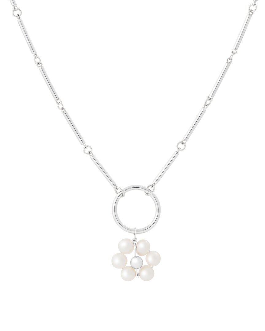 Splendid Pearls Silver 4-5mm Pearl Pendant Necklace