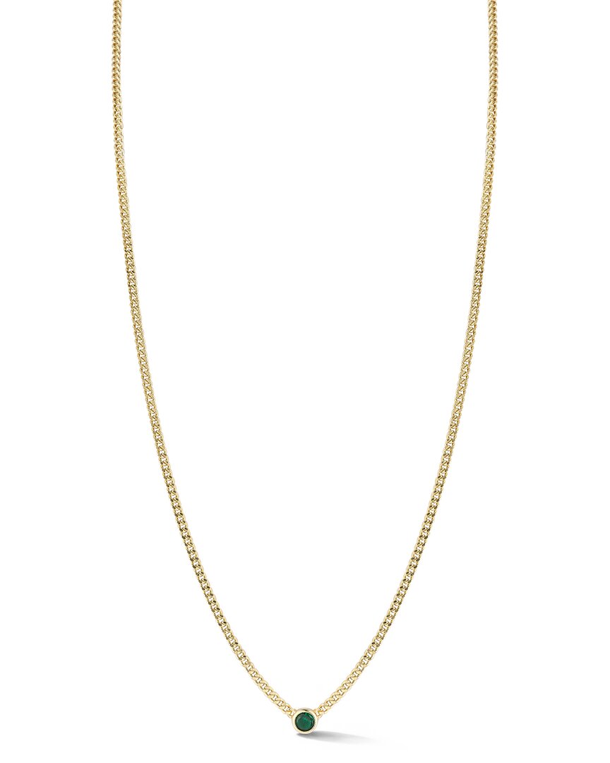 Sphera Milano 14k Over Silver Cz Necklace