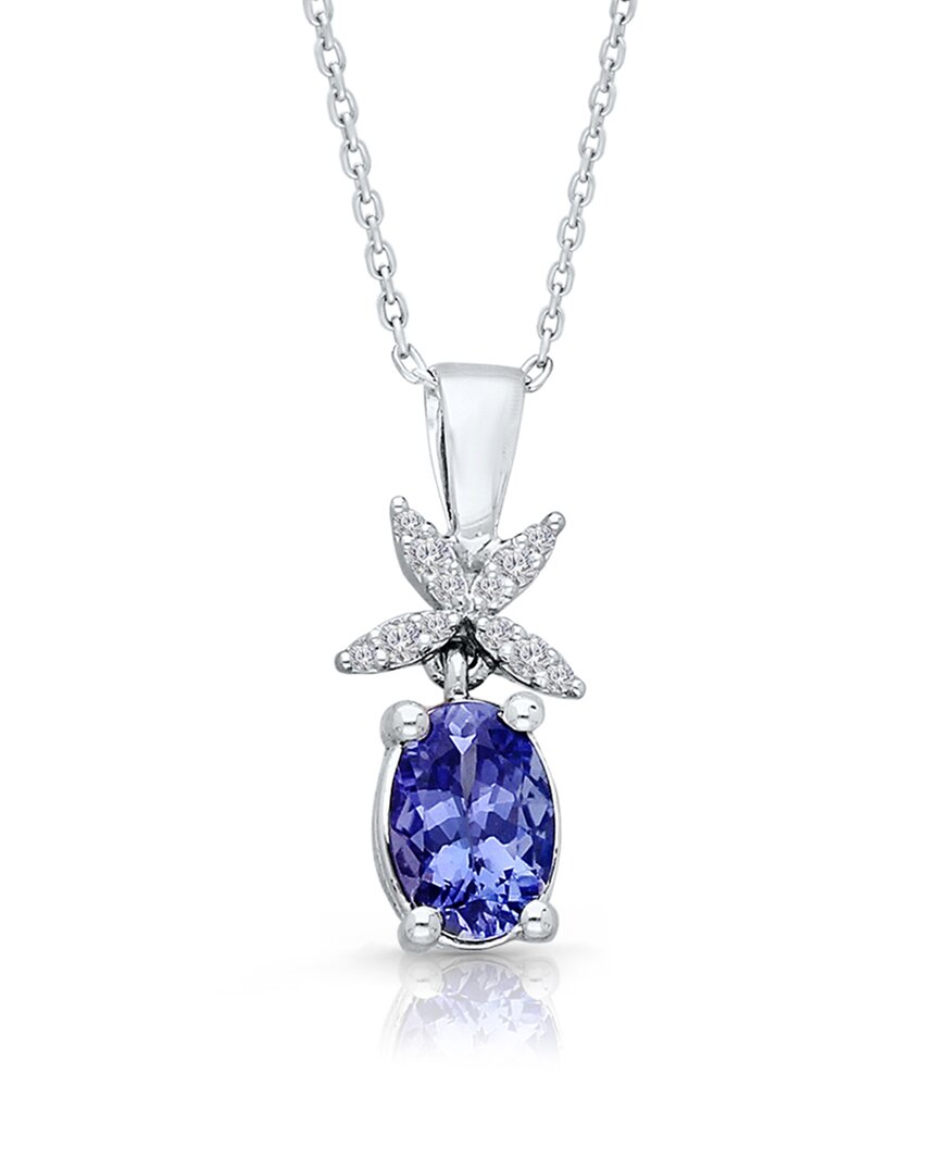 Shop Kallati 14k 0.95 Ct. Tw. Diamond & Tanzanite Pendant Necklace