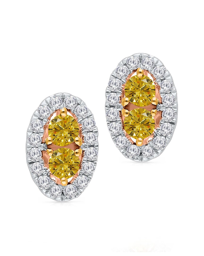 Kallati 14k Rose Gold 0.45 Ct. Tw. Diamond Earrings