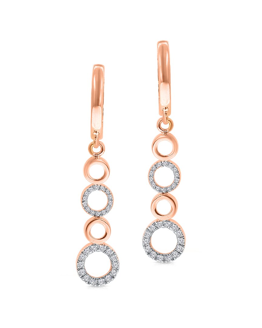 Shop Kallati 14k Rose Gold 0.30 Ct. Tw. Diamond Earrings