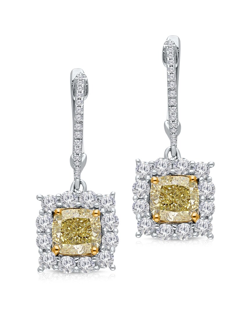 Kallati 14k Two-tone 3.25 Ct. Tw. Diamond Earrings