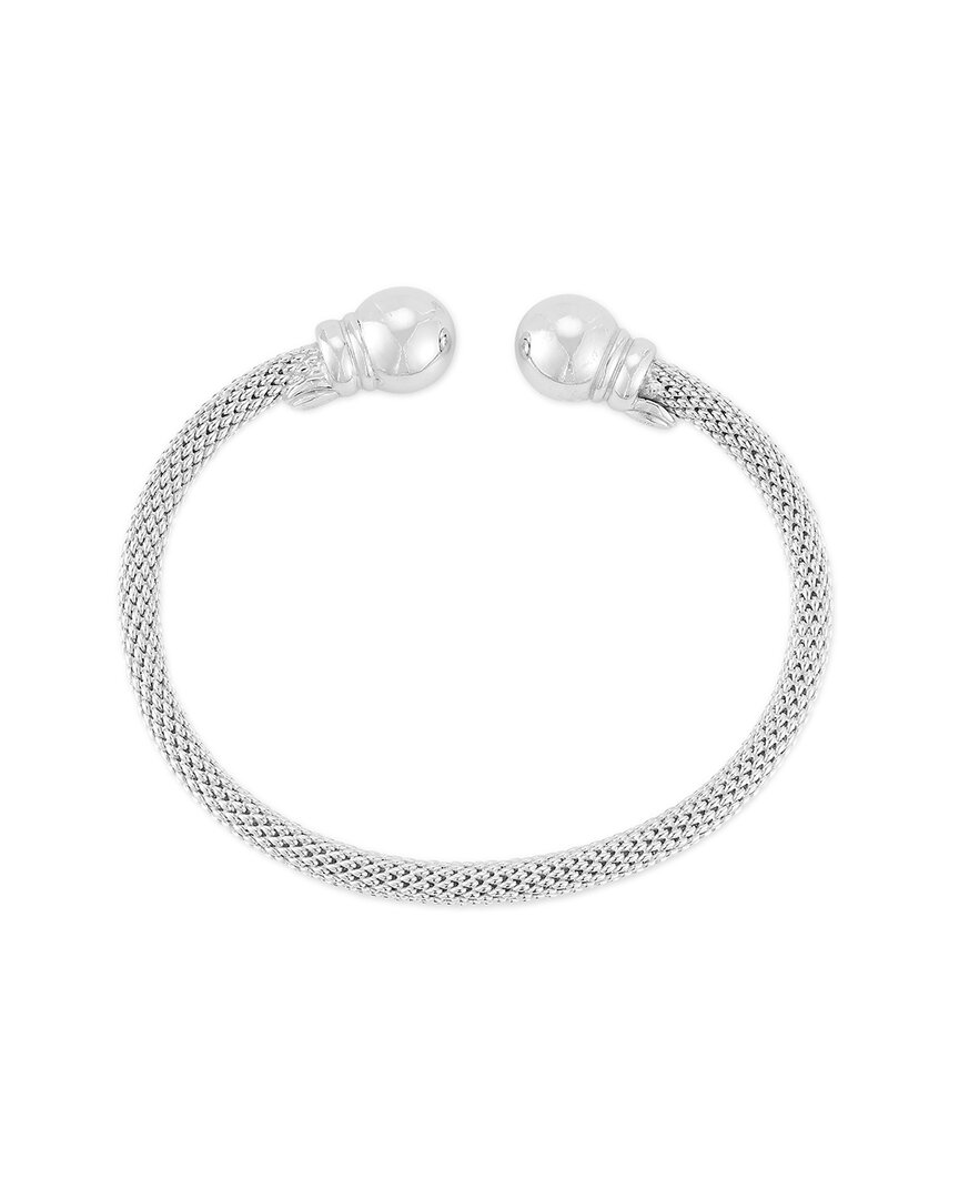 Shop Chloe & Madison Chloe And Madison Silver Mesh Cuff Bracelet