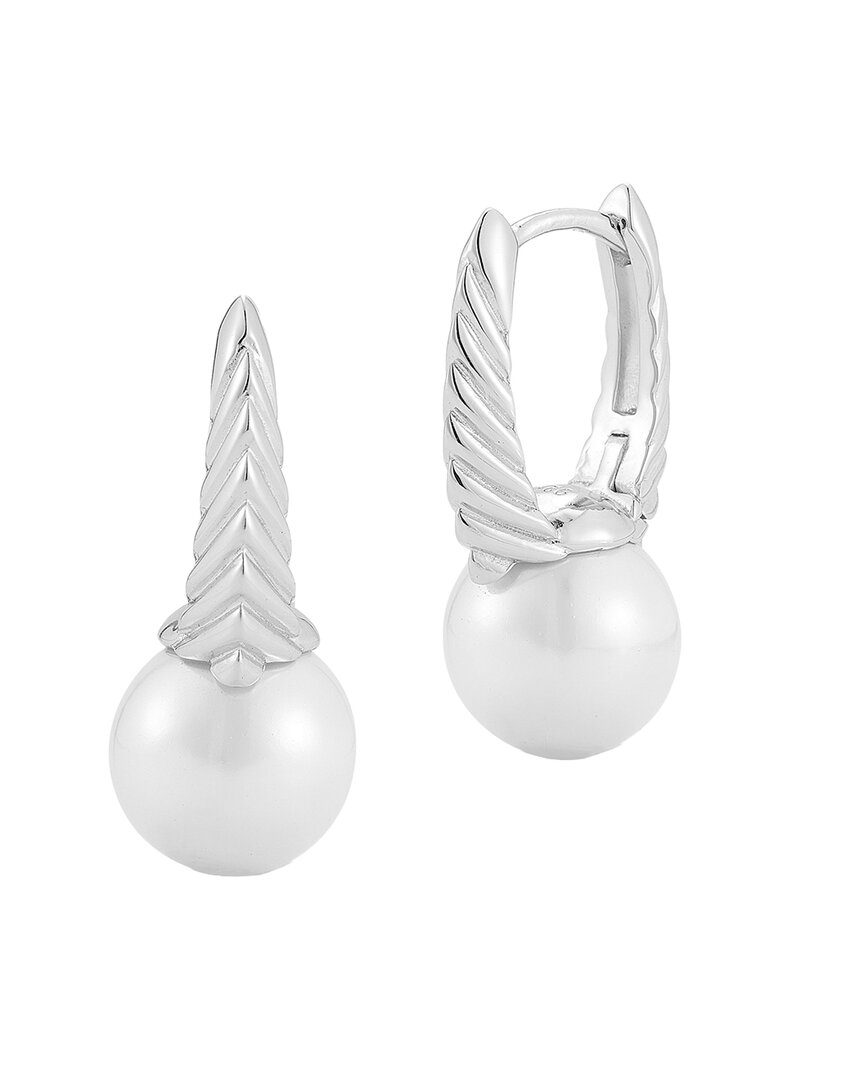 Chloe & Madison Chloe And Madison Silver 10mm Pearl Earrings