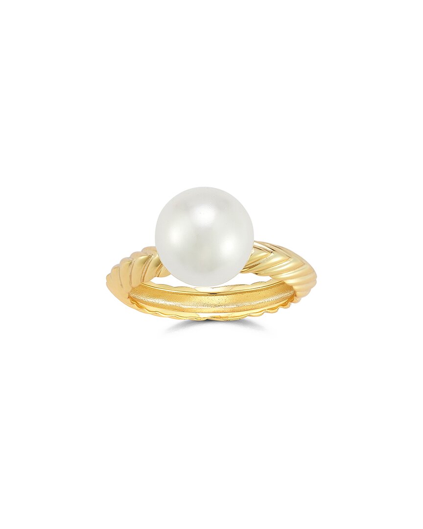Chloe & Madison Chloe And Madison 14k Over Silver 10mm Pearl Ring