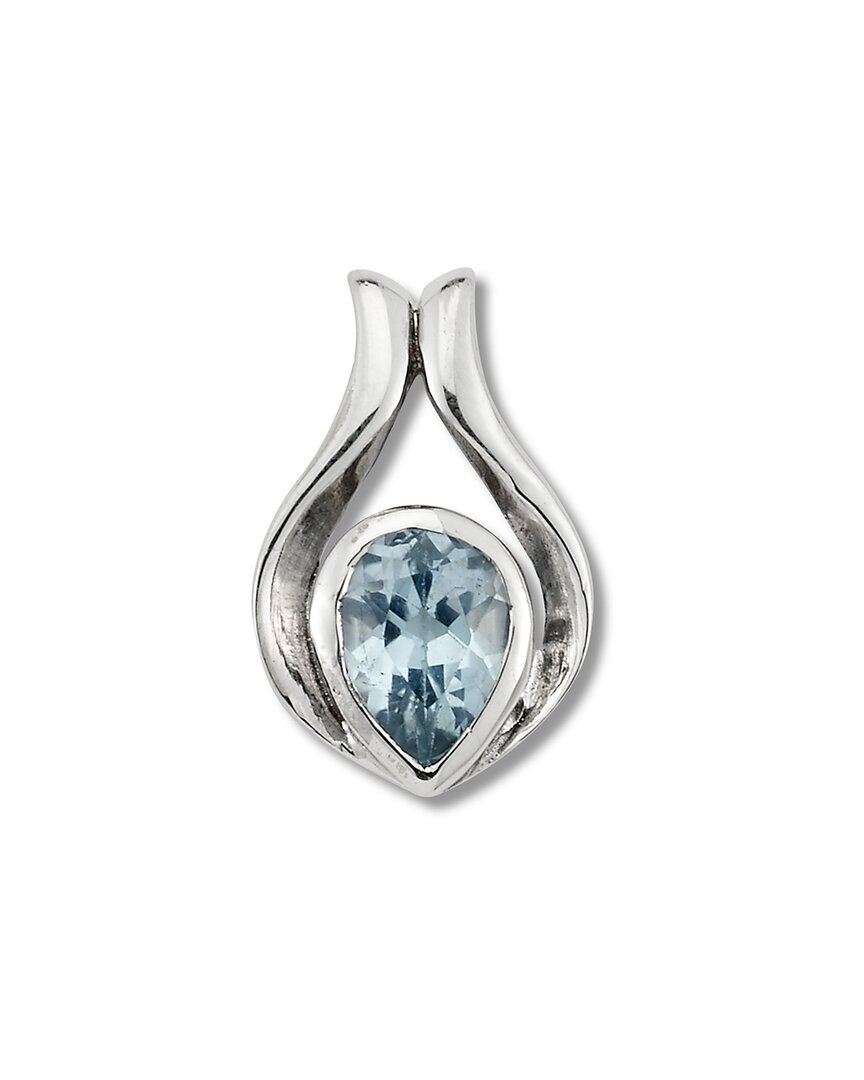 Samuel B. Silver 1.10 Ct. Tw. Blue Topaz Pendant