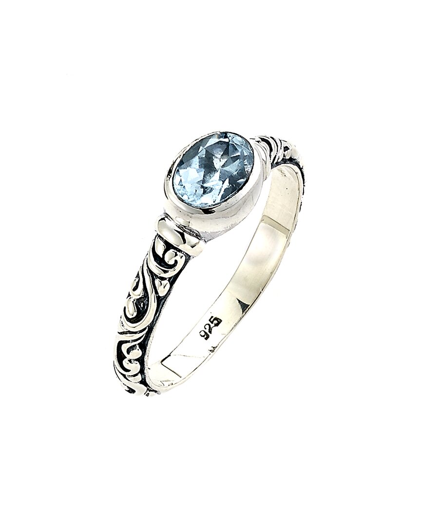 Samuel B. Silver 1.00 Ct. Tw. Blue Topaz Ring