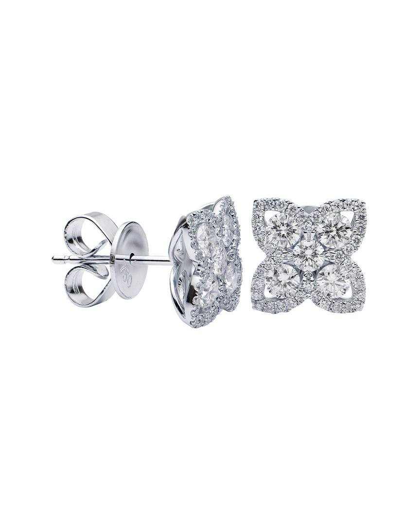 Suzy Levian 18k 0.91 Ct. Tw. Diamond Studs