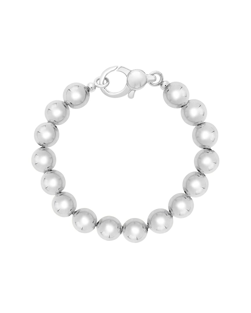 ITALIAN SILVER ITALIAN SILVER BEAD BRACELET