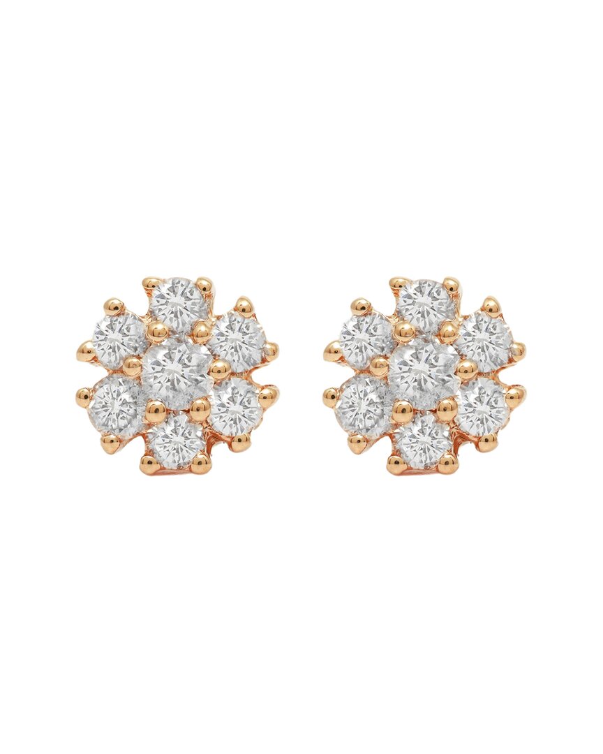 Diana M. Fine Jewelry 14k Rose Gold 0.50 Ct. Tw. Diamond Earrings