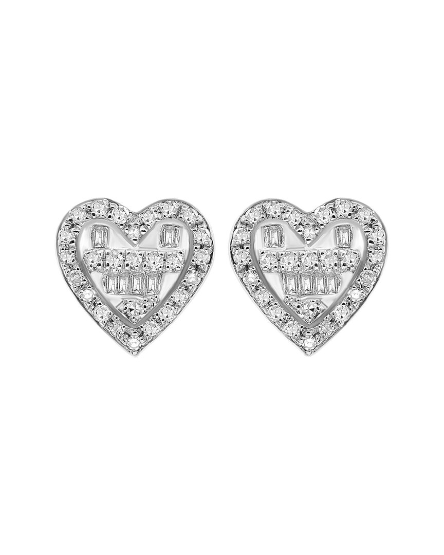 Diana M. Fine Jewelry 14k 0.19 Ct. Tw. Diamond Earrings