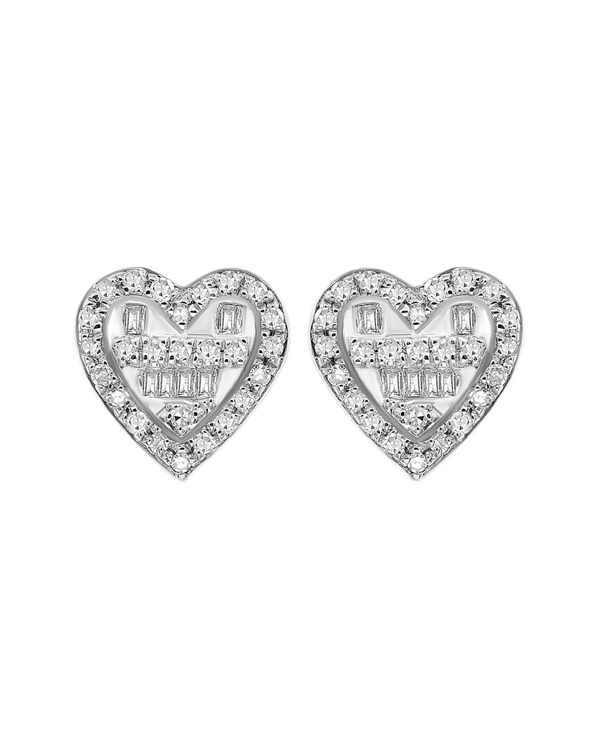 Diana M. Fine Jewelry 14k 0.19 Ct. Tw. Diamond Earrings