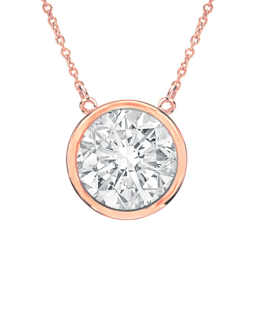 Diana M. Fine Jewelry 14k Rose Gold 0.15 Ct. Tw. Diamond Necklace