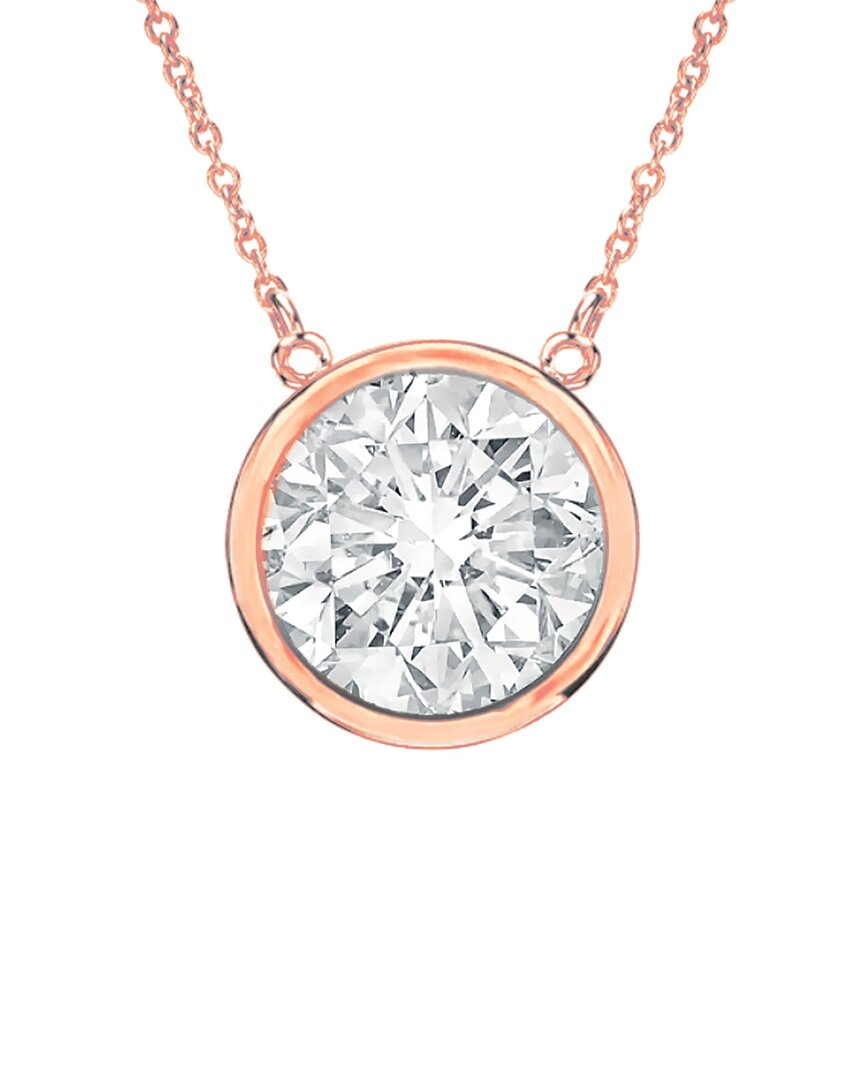 Diana M. Fine Jewelry 14K Rose Gold 0.15 ct. tw. Diamond Necklace
