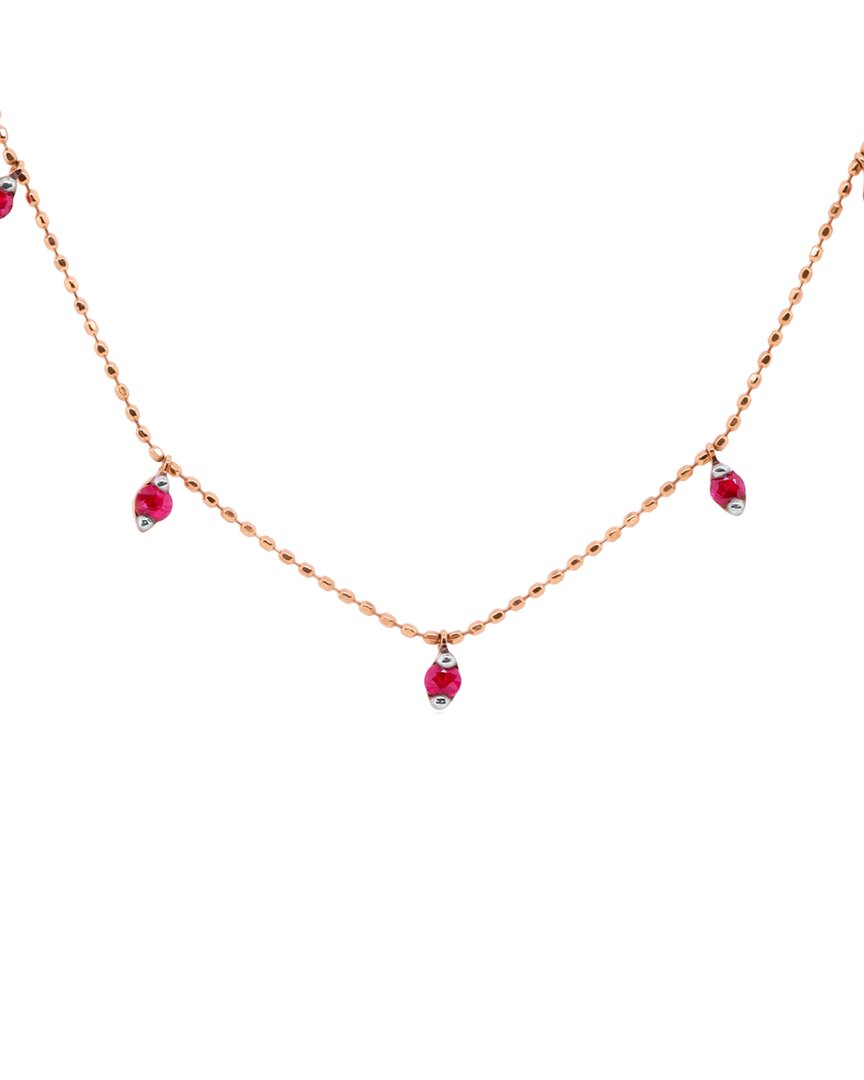 Diana M. Fine Jewelry 14k 0.60 Ct. Tw. Ruby Necklace