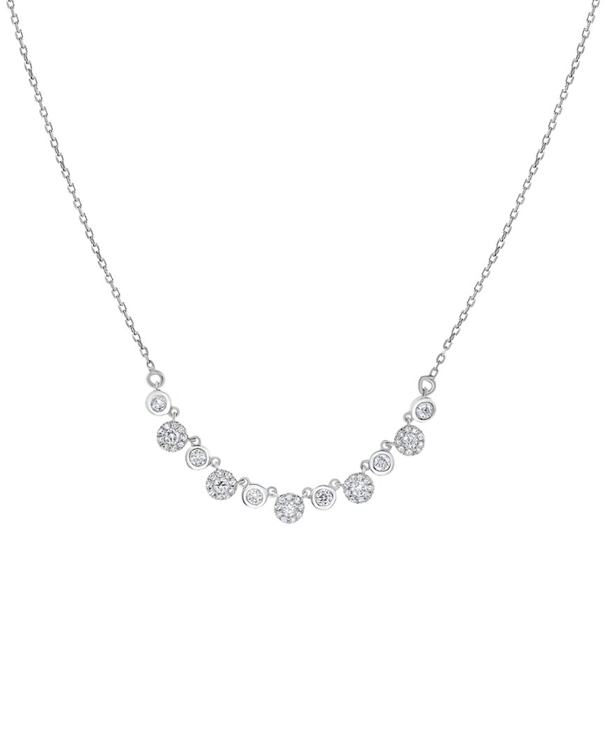Diana M. Fine Jewelry 14k 0.50 Ct. Tw. Diamond Necklace In Metallic