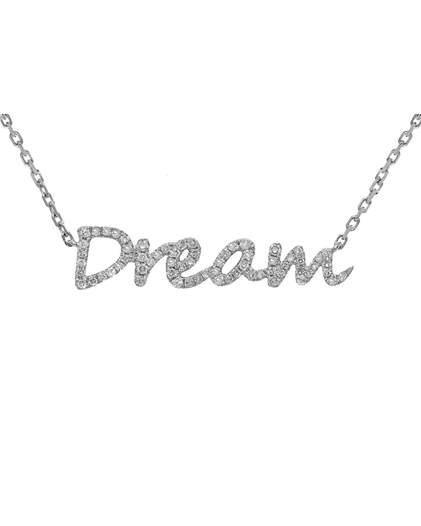 Diana M. Fine Jewelry 14k 0.20 Ct. Tw. Diamond Necklace