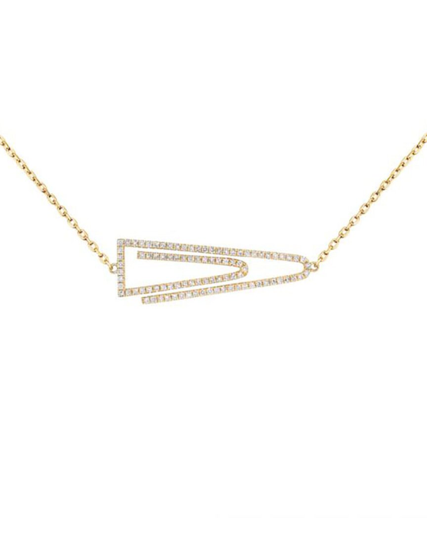 Diana M. Fine Jewelry 14k 0.37 Ct. Tw. Diamond Necklace