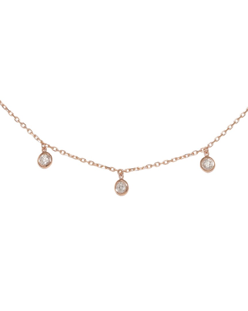 Diana M. Fine Jewelry 14k Rose Gold 0.75 Ct. Tw. Diamond Necklace