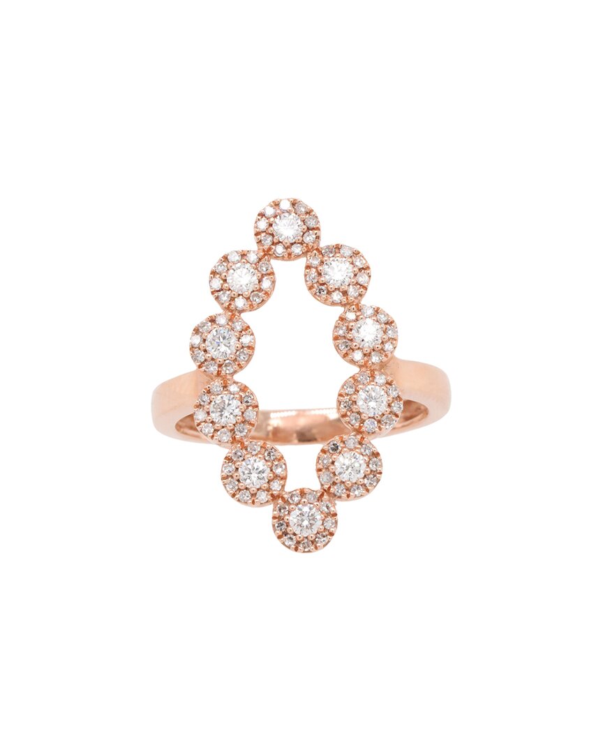 Diana M. Fine Jewelry 14K Rose Gold 0.63 ct. tw. Diamond Half-Eternity Ring
