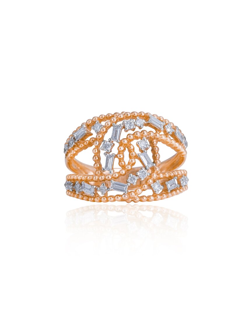 Diana M. Fine Jewelry 14K Rose Gold 0.46 ct. tw. Diamond Half-Eternity Ring