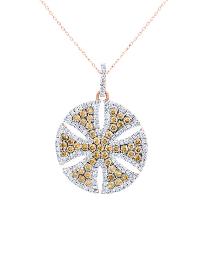 Diana M. Fine Jewelry 14k 1.18 Ct. Tw. Diamond Necklace