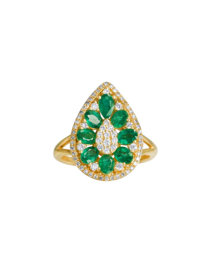 Diana M. Fine Jewelry 14K 1.62 ct. tw. Diamond & Emerald Ring