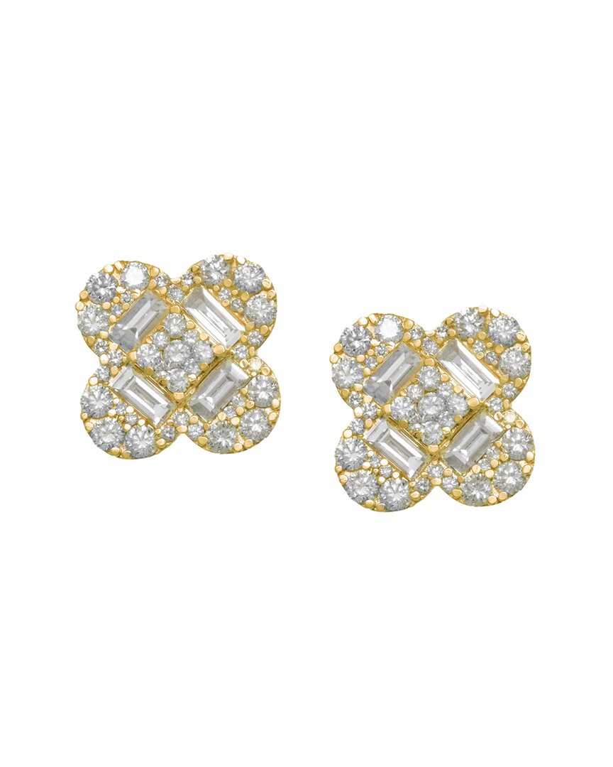 Diana M. Fine Jewelry 14k 3.60 Ct. Tw. Diamond Earrings
