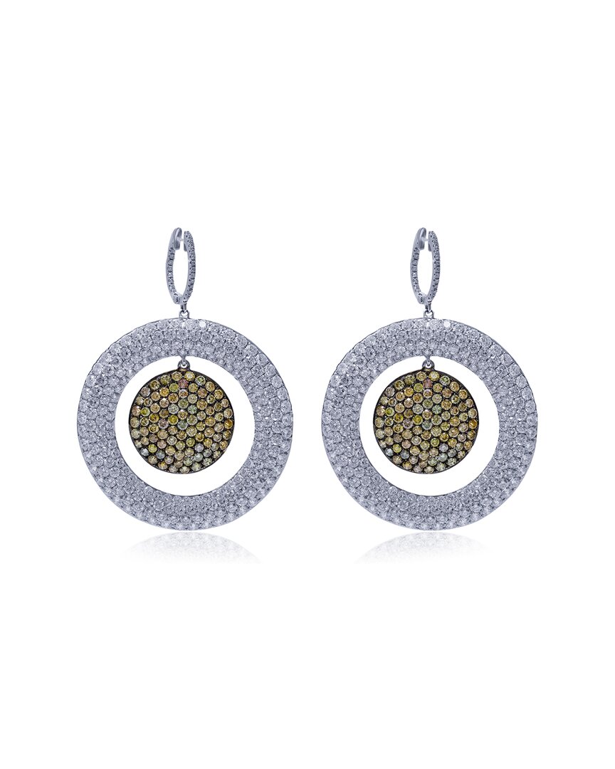 Diana M. Fine Jewelry 18k 15.44 Ct. Tw. Diamond Earrings