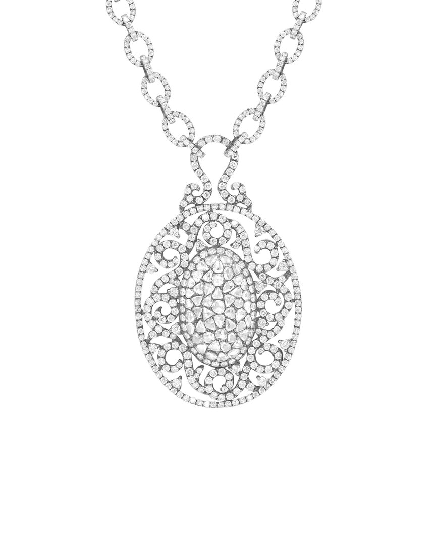 Diana M. Fine Jewelry 18k 12.00 Ct. Tw. Diamond Necklace