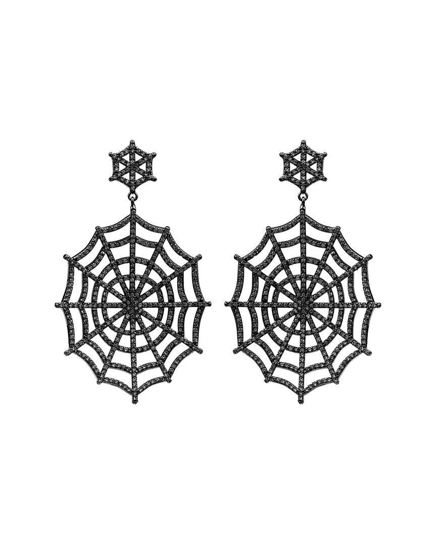 Eye Candy La Luxe Collection Cz Web Statement Earrings