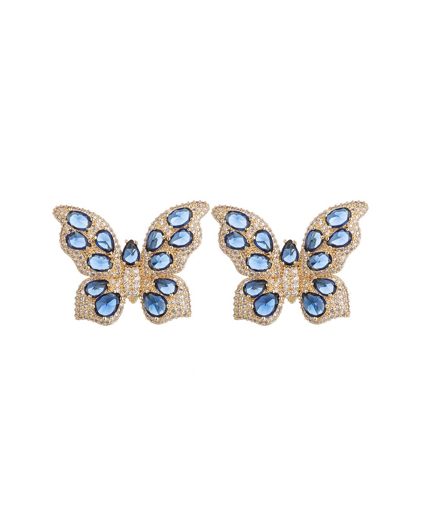 Eye Candy La Luxe Collection 18k Plated Cz Studs