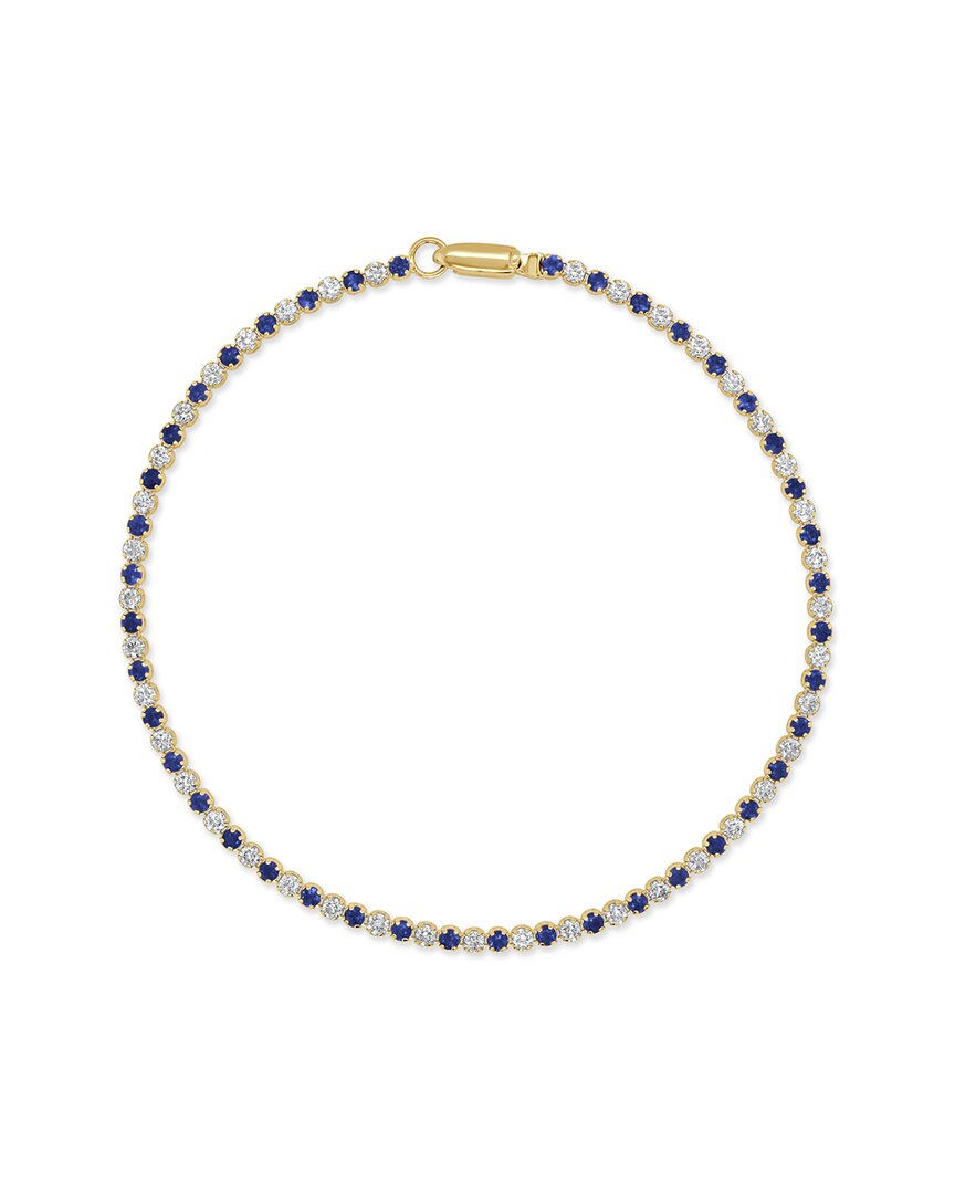Sabrina Designs 14k 2.02 Ct. Tw. Diamond & Sapphire Stackable Tennis Bracelet