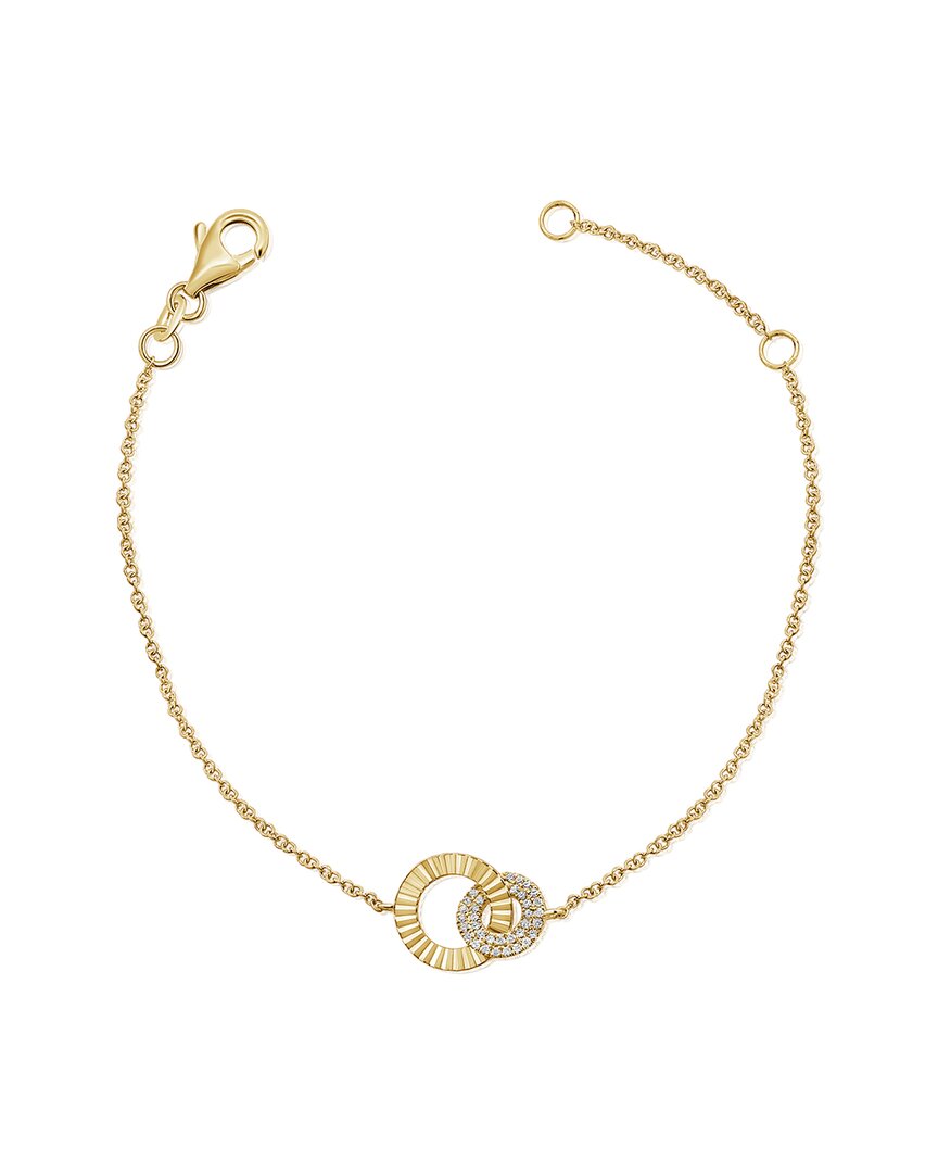Sabrina Designs 14k 0.07 Ct. Tw. Diamond Link Bracelet