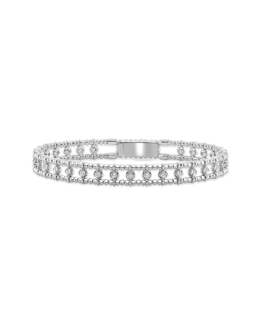 Sabrina Designs 14k 0.90 Ct. Tw. Diamond Stackable Flexible Bangle Bracelet