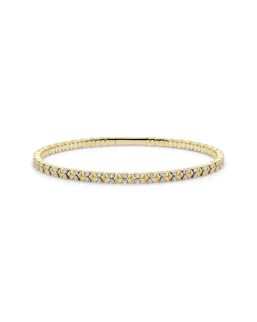 Sabrina Designs 14k 1.00 Ct. Tw. Diamond Stackable Flexible Bangle Bracelet