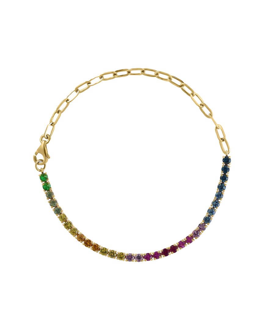 Effy Fine Jewelry Gold Over Silver 2.24 ct. tw. Sapphire Bracelet