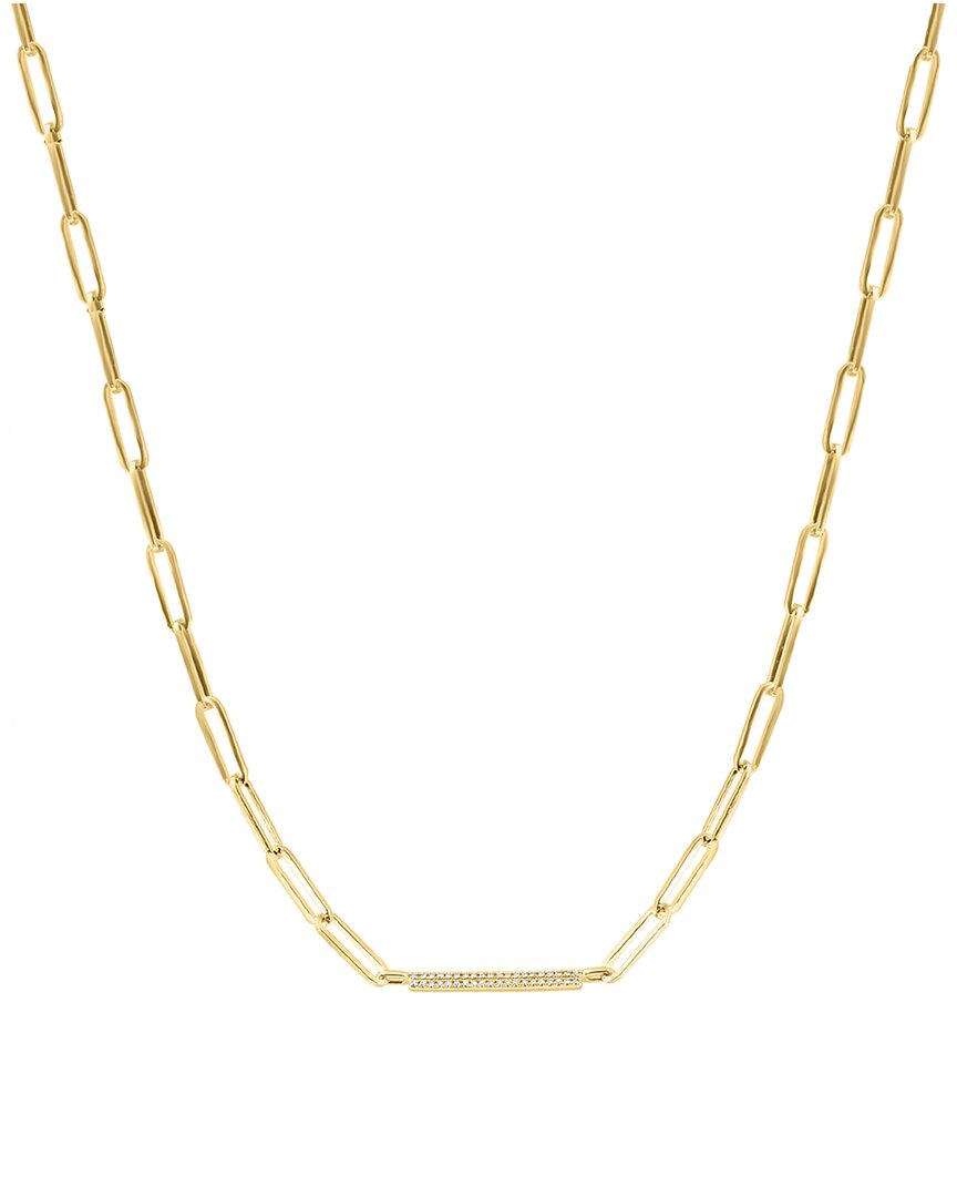 Effy Fine Jewelry Gold Over Silver 0.11 ct. tw. Diamond Necklace