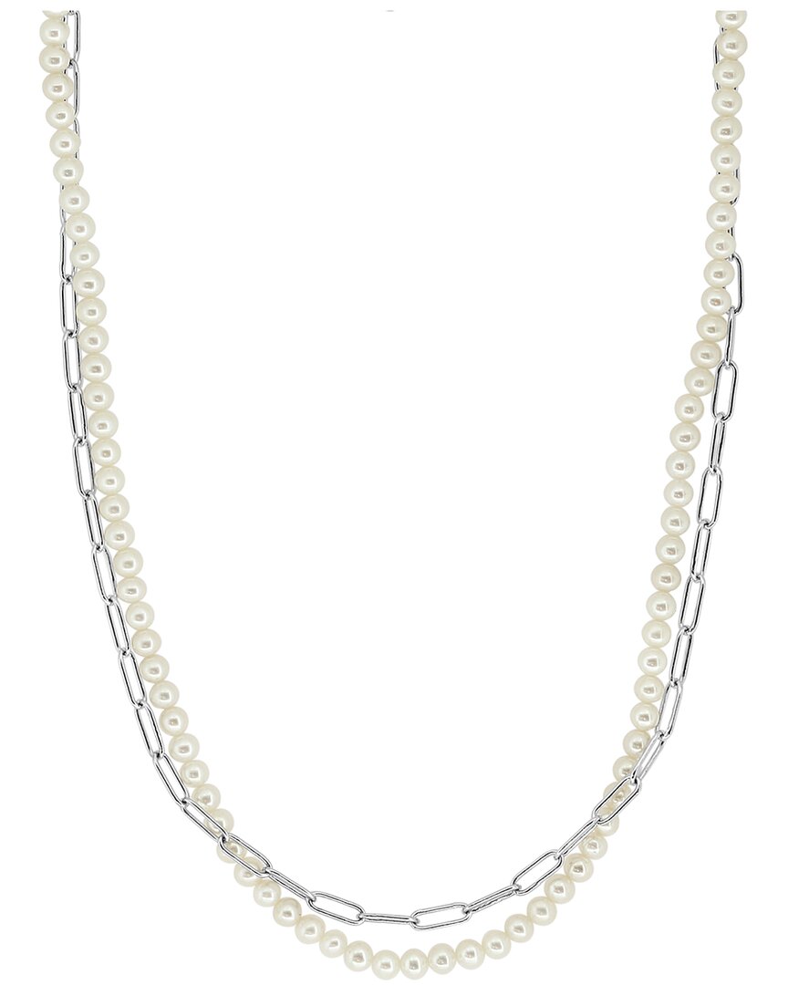 Effy Fine Jewelry Silver 4-8mm Pearl Necklace